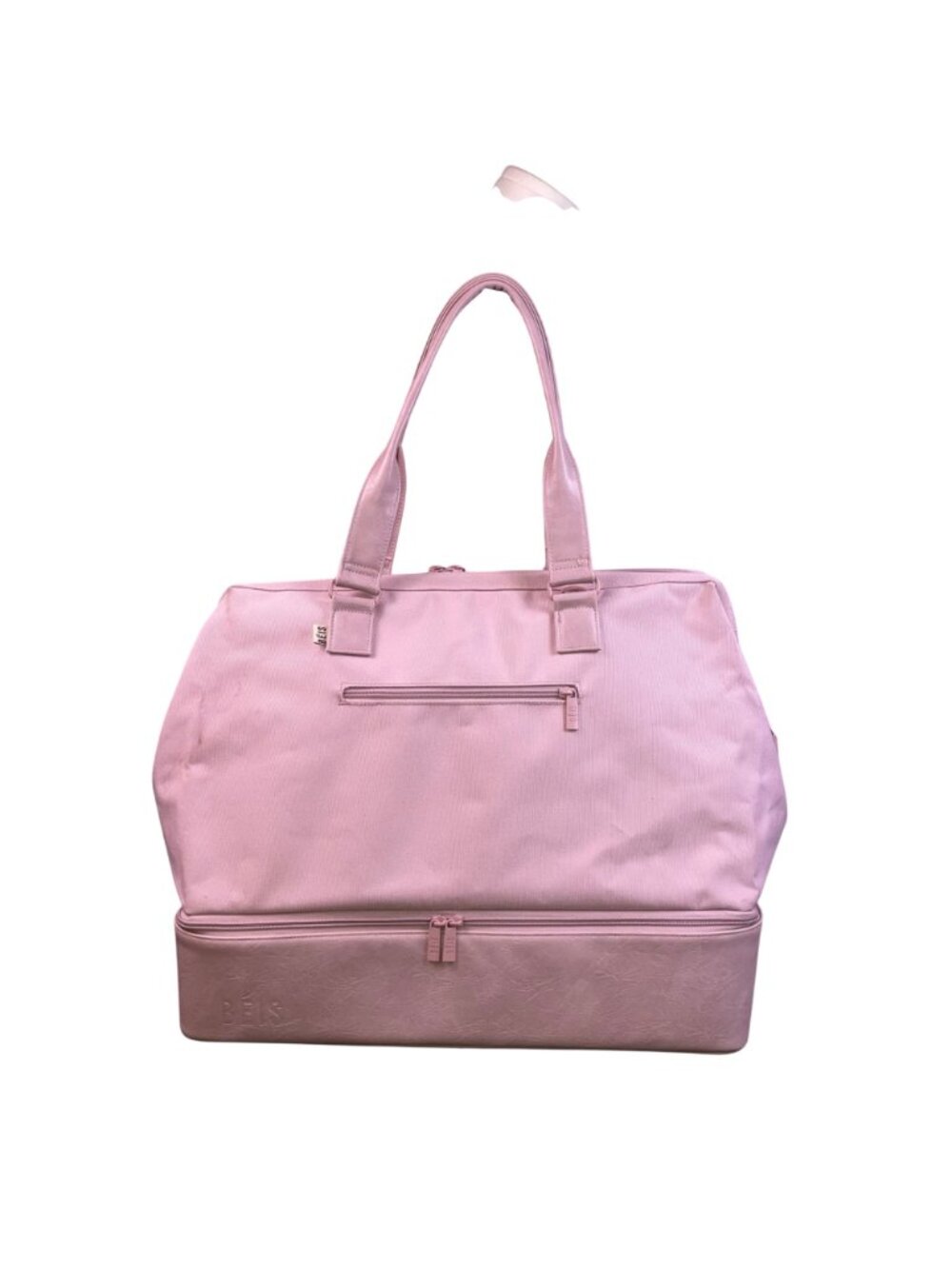 Beis Women’s Atlas Pink With Zipper Compartments The Weekender Travel Tote Bag - Picture 12 of 16